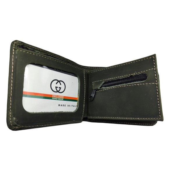 Gucci Mens Green Leather Wallet - Picture 4 of 6